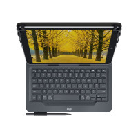 Produktbild för Logitech Universal Folio for 9-10 inch Tablets - tangentbord och foliefodral - Nordisk Inmatningsenhet