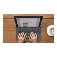 Produktbild för Logitech Universal Folio for 9-10 inch Tablets - tangentbord och foliefodral - Nordisk Inmatningsenhet