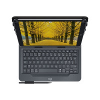 Produktbild för Logitech Universal Folio for 9-10 inch Tablets - tangentbord och foliefodral - Nordisk Inmatningsenhet