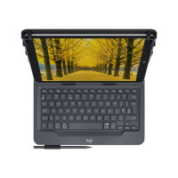 Produktbild för Logitech Universal Folio for 9-10 inch Tablets - tangentbord och foliefodral - Nordisk Inmatningsenhet
