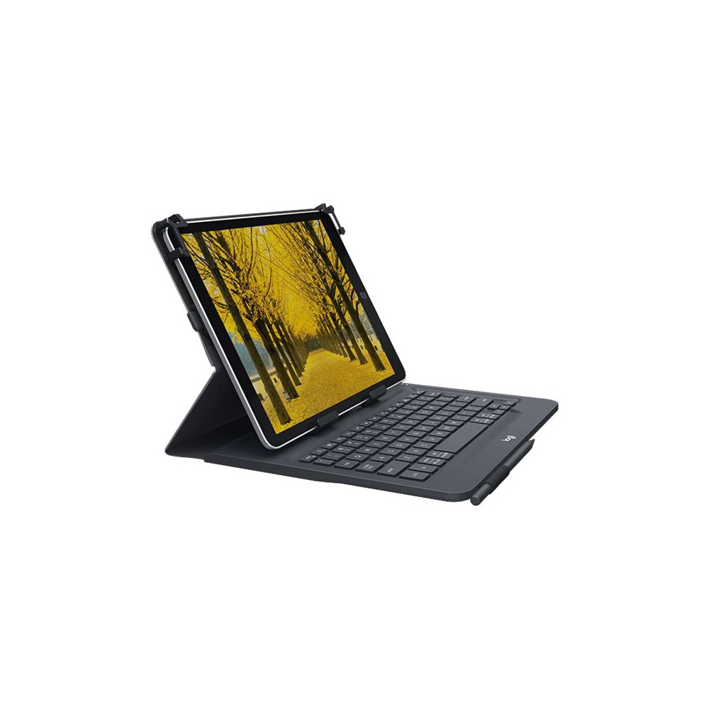 Produktbild för Logitech Universal Folio for 9-10 inch Tablets - tangentbord och foliefodral - Nordisk Inmatningsenhet