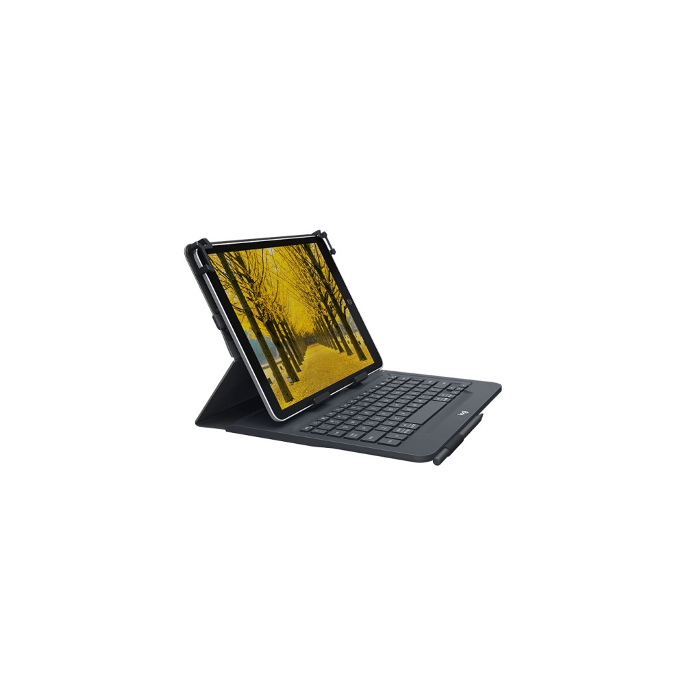 Produktbild för Logitech Universal Folio for 9-10 inch Tablets - tangentbord och foliefodral - Nordisk Inmatningsenhet