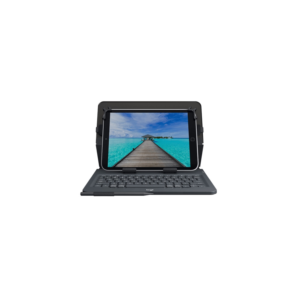 Produktbild för Logitech Universal Folio for 9-10 inch Tablets - tangentbord och foliefodral - Nordisk Inmatningsenhet