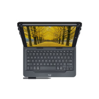 Produktbild för Logitech Universal Folio for 9-10 inch Tablets - tangentbord och foliefodral - Nordisk Inmatningsenhet