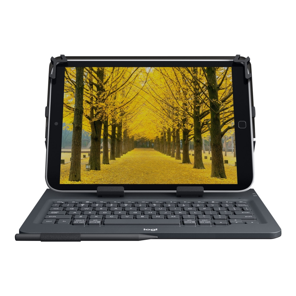 Produktbild för Logitech Universal Folio for 9-10 inch Tablets - tangentbord och foliefodral - Nordisk Inmatningsenhet