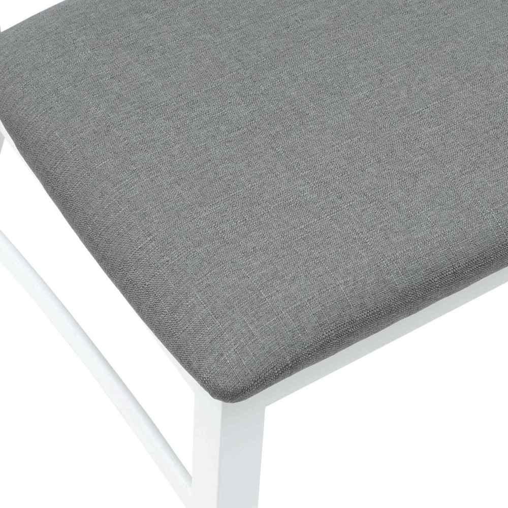 Produktbild för Matstolar 2 pcs Vit 43 x 54 x 89 cm Massiv Gummiträ