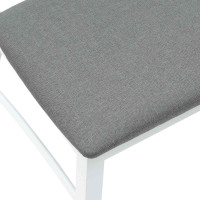 Produktbild för Matstolar 2 pcs Vit 43 x 54 x 89 cm Massiv Gummiträ