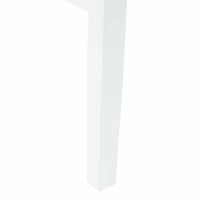 Produktbild för Matstolar 2 pcs Vit 43 x 54 x 89 cm Massiv Gummiträ
