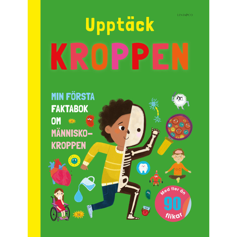 Produktbild för Upptäck kroppen : min första faktabok om människokroppen (bok, board book)