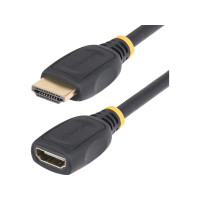 Produktbild för StarTech.com 3.3ft HDMI 2.0 Extension Cable, 4K 60Hz, M/F - HDMI-förlängningskabel - 1 m