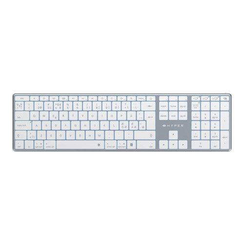 Targus Targus HyperSpace - tangentbord full size - QWERTY - Nordisk - rymdgrå Inmatningsenhet