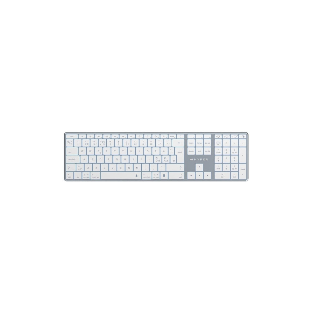 Produktbild för Targus HyperSpace - tangentbord full size - QWERTY - Nordisk - rymdgrå Inmatningsenhet