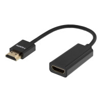 Produktbild för DELTACO HDMI-1088 - HDMI-förlängningskabel med Ethernet - 10 cm