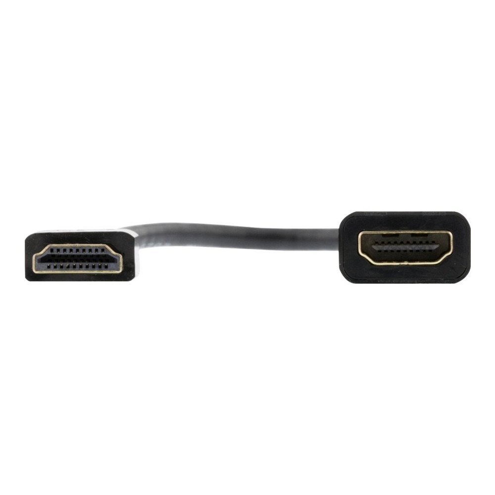 Produktbild för DELTACO HDMI-1088 - HDMI-förlängningskabel med Ethernet - 10 cm