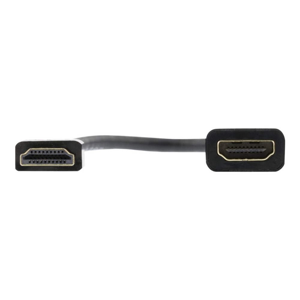 Produktbild för DELTACO HDMI-1088 - HDMI-förlängningskabel med Ethernet - 10 cm