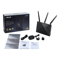 Produktbild för ASUS 4G-AX56 - trådlös router - WWAN - Wi-Fi 6 - skrivbordsmodell