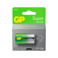 Produktbild för GP Super batteri - 2 x D - alkaliskt