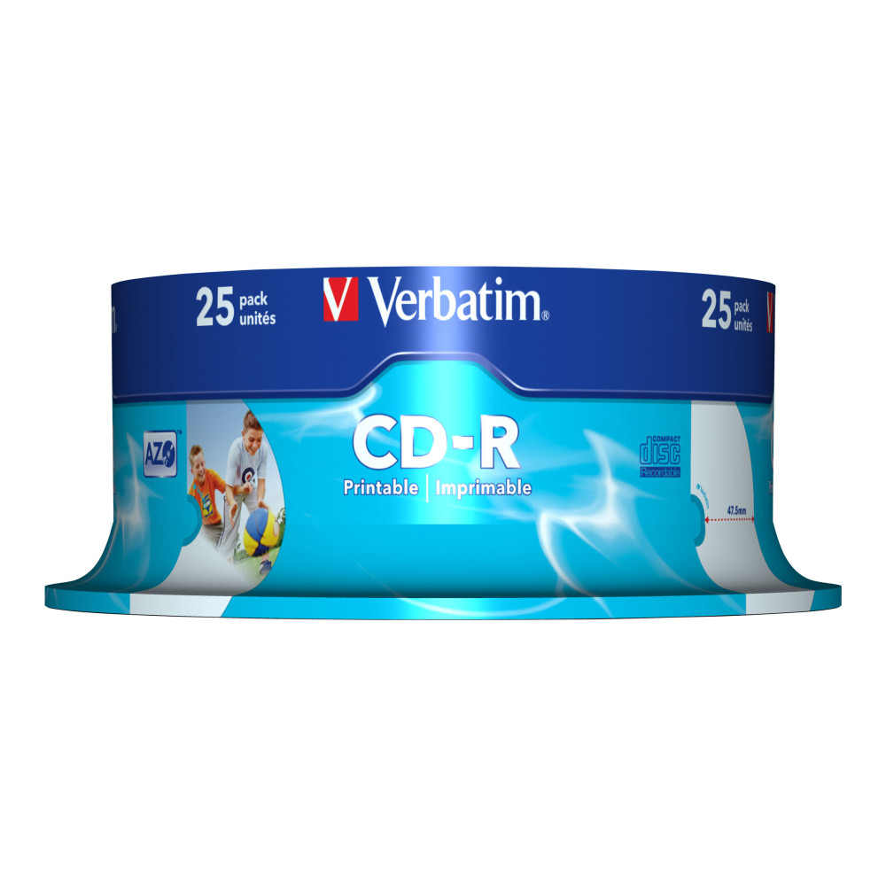 Produktbild för Verbatim DataLifePlus - CD-R x 25 - 700 MB - lagringsmedier