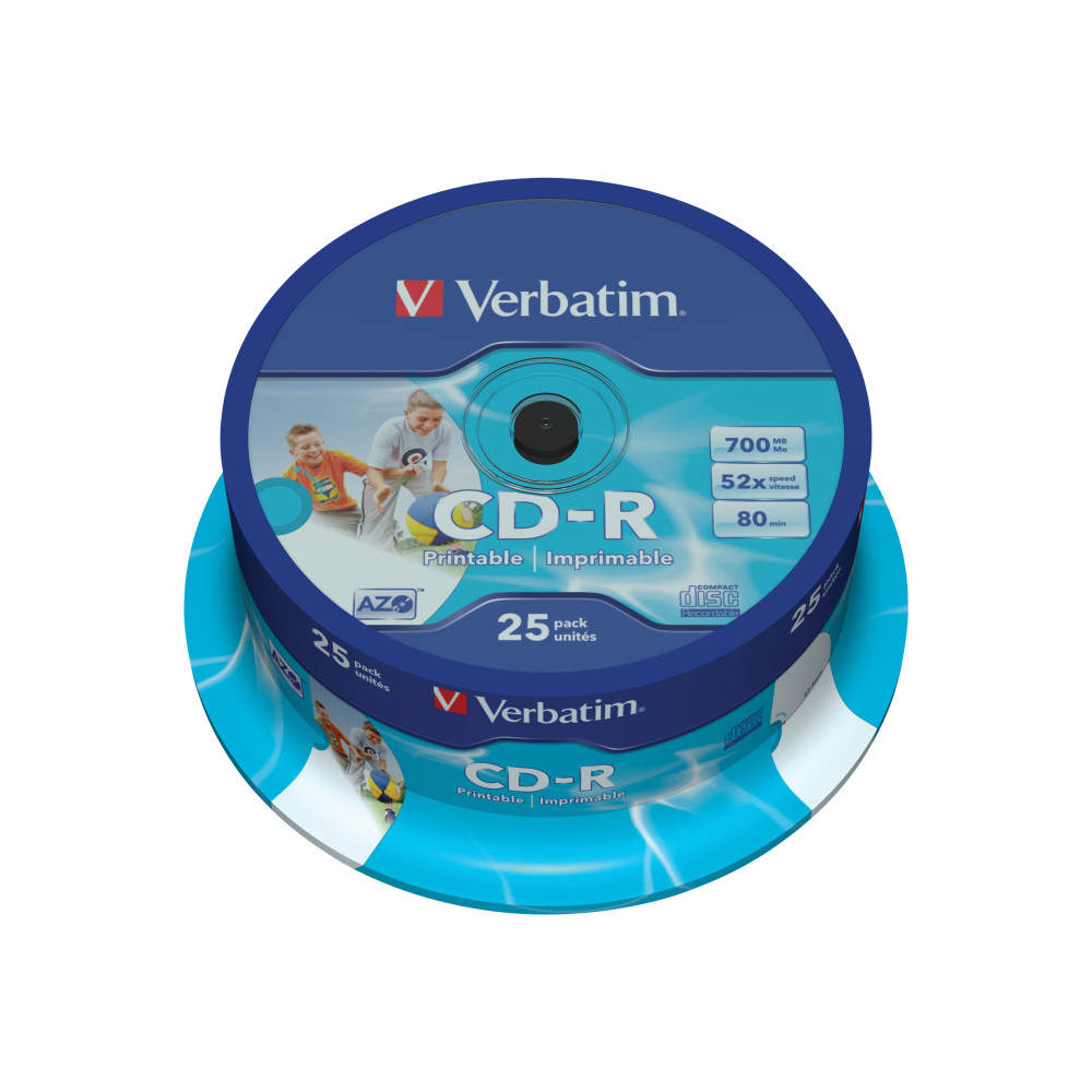 Produktbild för Verbatim DataLifePlus - CD-R x 25 - 700 MB - lagringsmedier