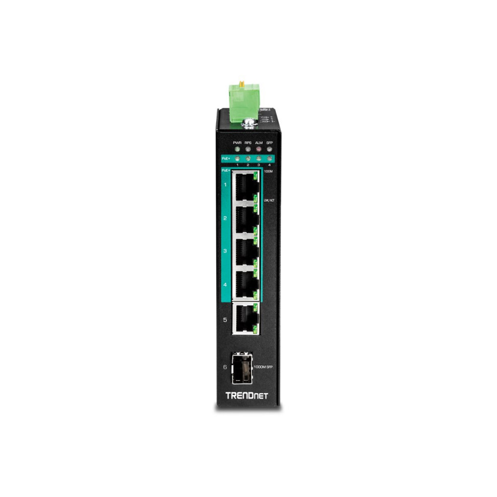Produktbild för TRENDnet TI-PG541I - switch - 6 portar - Administrerad - TAA-kompatibel
