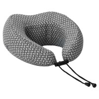 Produktbild för Resekudde för nacken Enfärgad Grå 30 x 28 x 14 cm Polyester