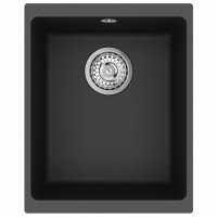 Produktbild för Diskho Svart 370 x 460 mm 80% Kvarts och 20% Resin
