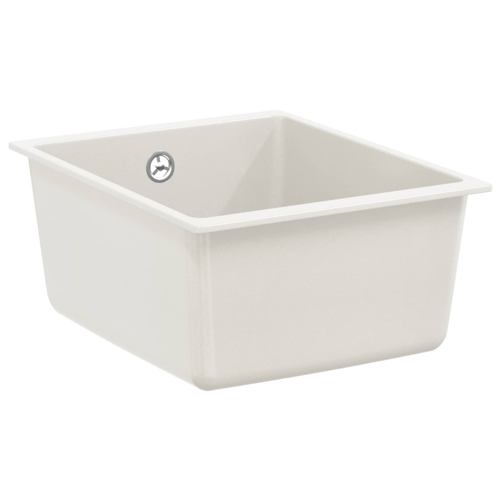 Produktbild för Diskho Vit 370 x 460 mm 80% Kvarts och 20% Resin