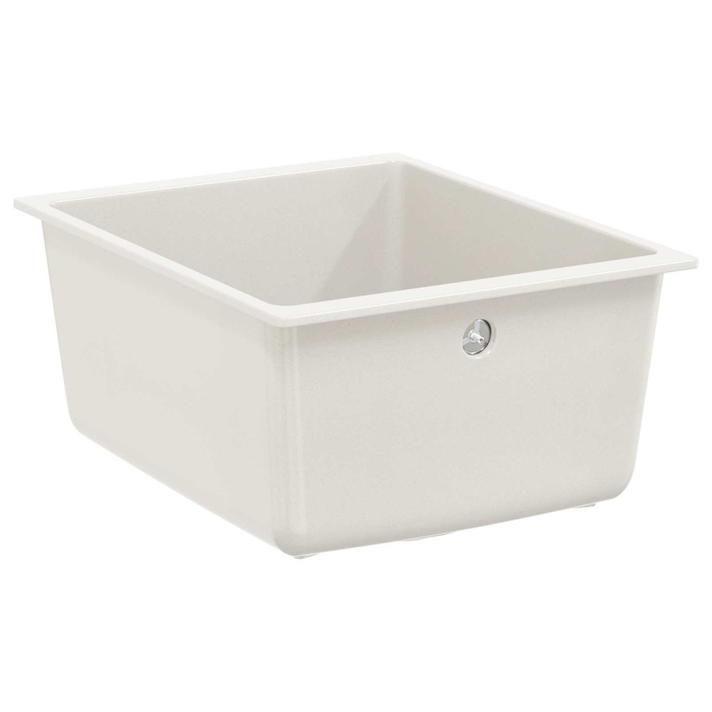 Produktbild för Diskho Vit 370 x 460 mm 80% Kvarts och 20% Resin