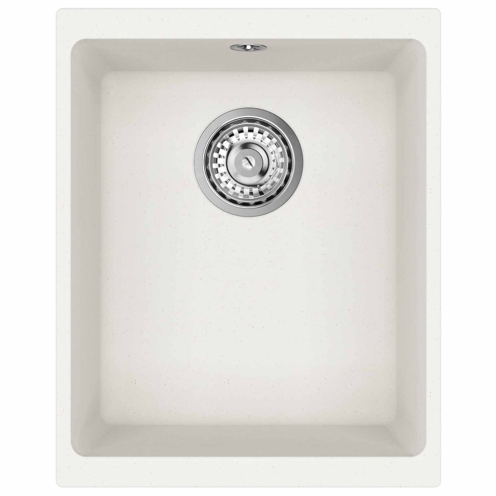 Produktbild för Diskho Vit 370 x 460 mm 80% Kvarts och 20% Resin