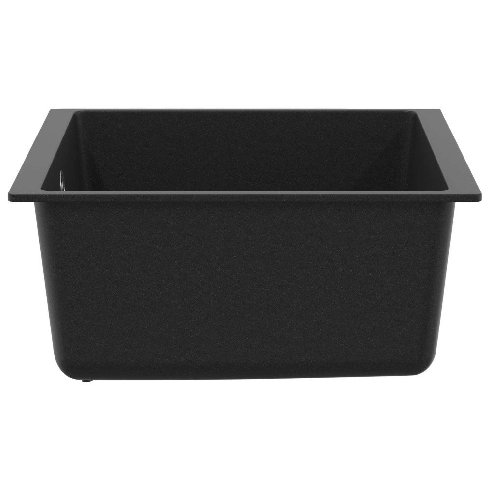 Produktbild för Diskho Svart 430 x 460 mm 80% Kvarts och 20% Resin