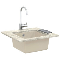 Produktbild för Diskho Beige 430 x 460 mm 80% Kvarts och 20% Resin