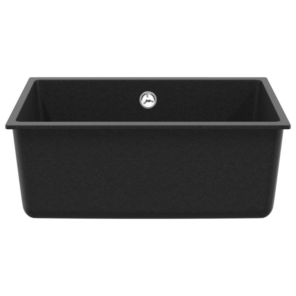 Produktbild för Diskho Svart 530 x 460 mm 80% Kvarts och 20% Resin