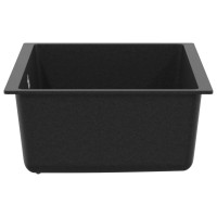 Produktbild för Diskho Svart 530 x 460 mm 80% Kvarts och 20% Resin