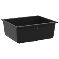 Produktbild för Diskho Svart 530 x 460 mm 80% Kvarts och 20% Resin