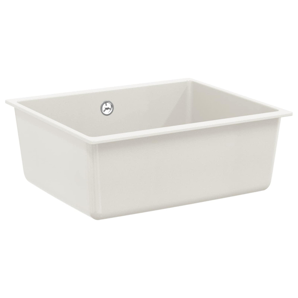 Produktbild för Diskho Vit 530 x 460 mm 80% Kvarts och 20% Resin