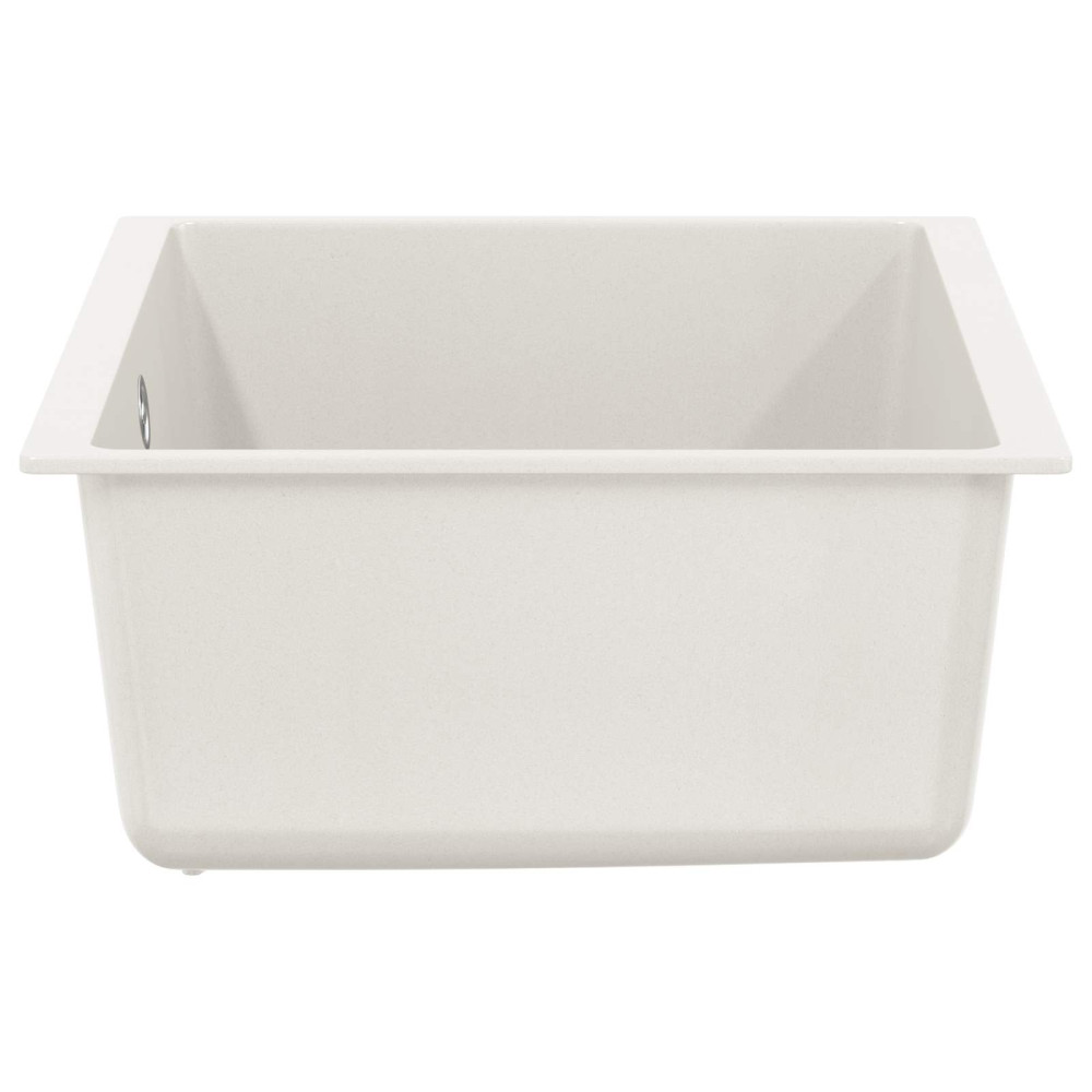 Produktbild för Diskho Vit 530 x 460 mm 80% Kvarts och 20% Resin