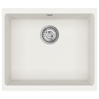 Produktbild för Diskho Vit 530 x 460 mm 80% Kvarts och 20% Resin