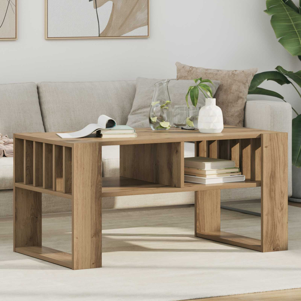 Produktbild för Kaffeebord Artisan Ek 92 x 49,5 x 45 cm Konstruerat trä