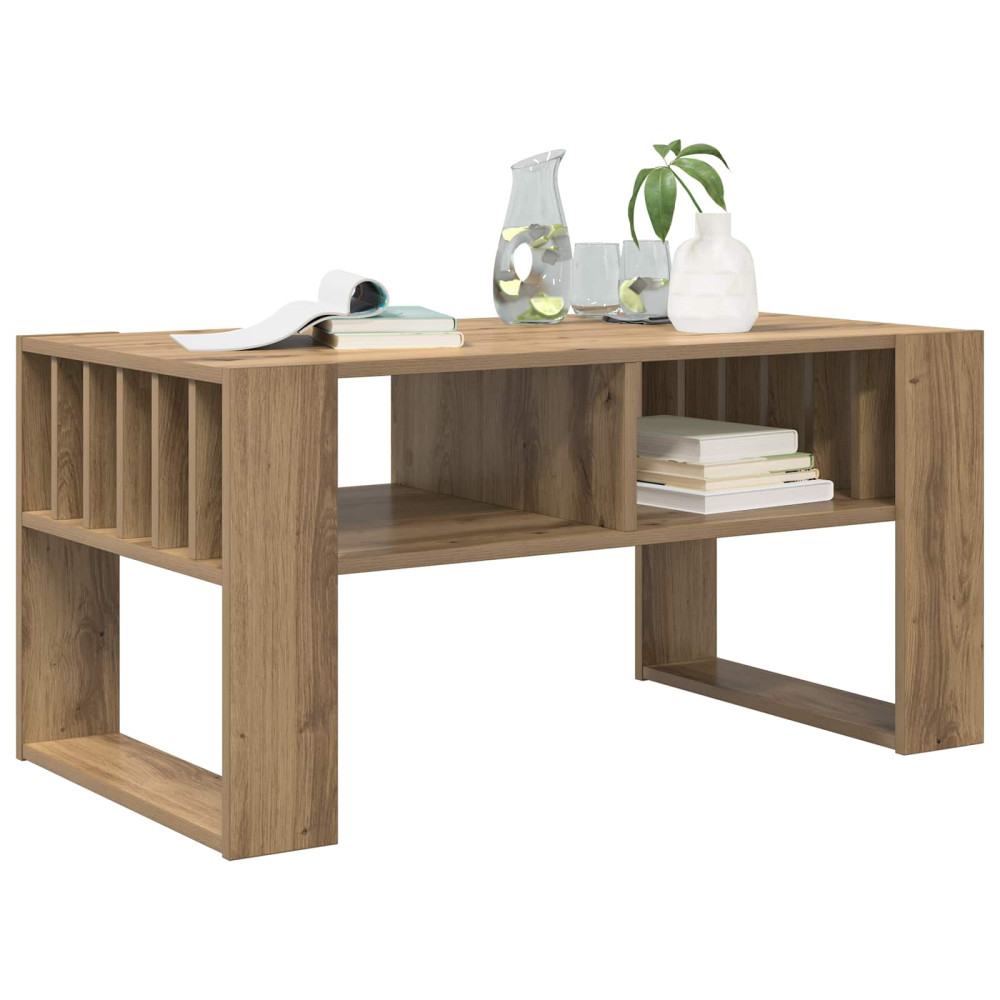 Produktbild för Kaffeebord Artisan Ek 92 x 49,5 x 45 cm Konstruerat trä