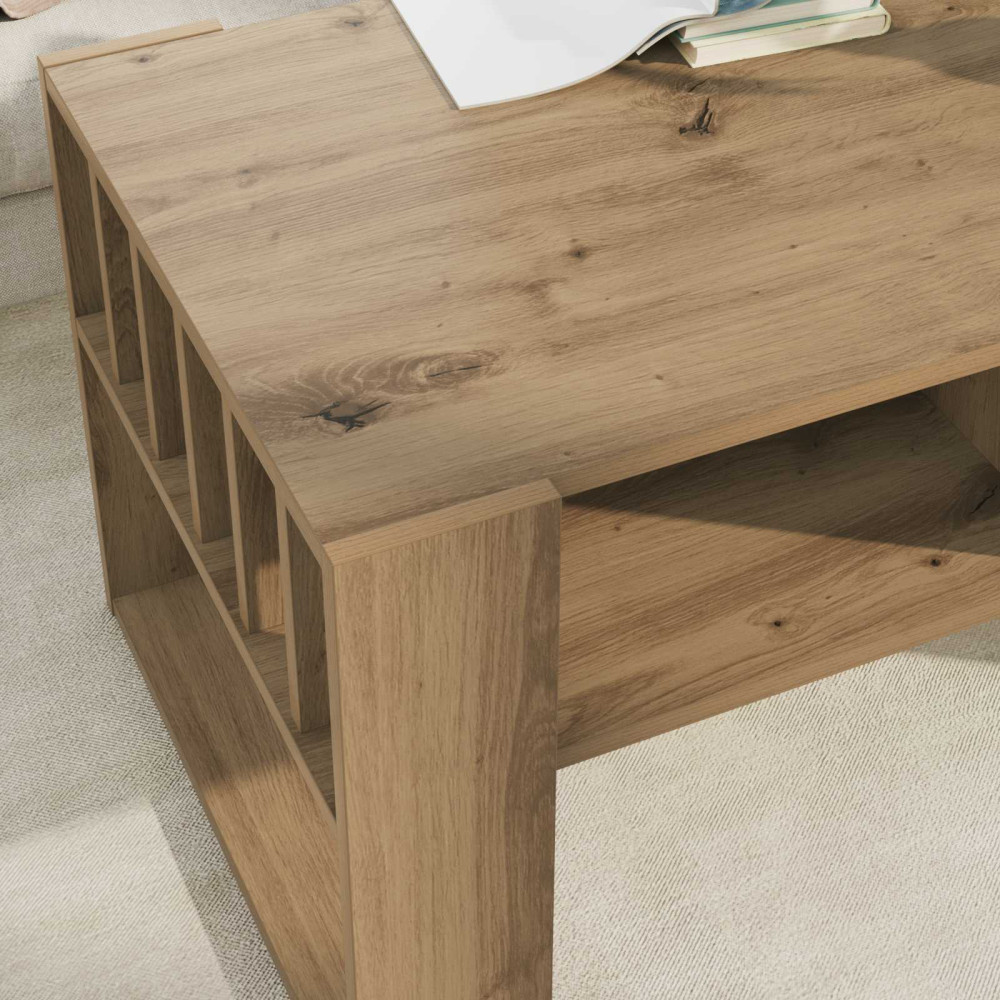 Produktbild för Kaffeebord Artisan Ek 92 x 49,5 x 45 cm Konstruerat trä