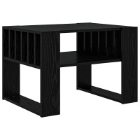 Produktbild för Kaffeebord Svart Ek 66 x 49,5 x 45 cm Konstruerat trä