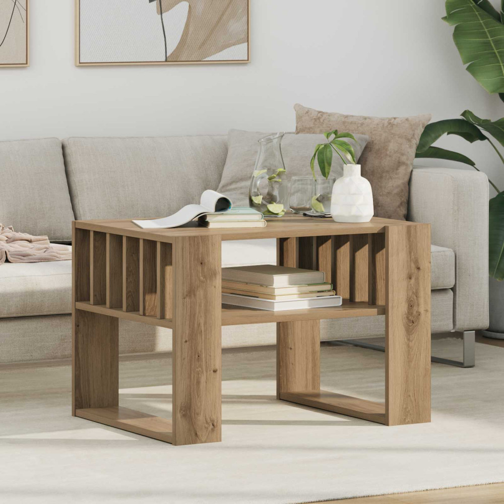 Produktbild för Kaffeebord Artisan Ek 66 x 49,5 x 45 cm Konstruerat trä
