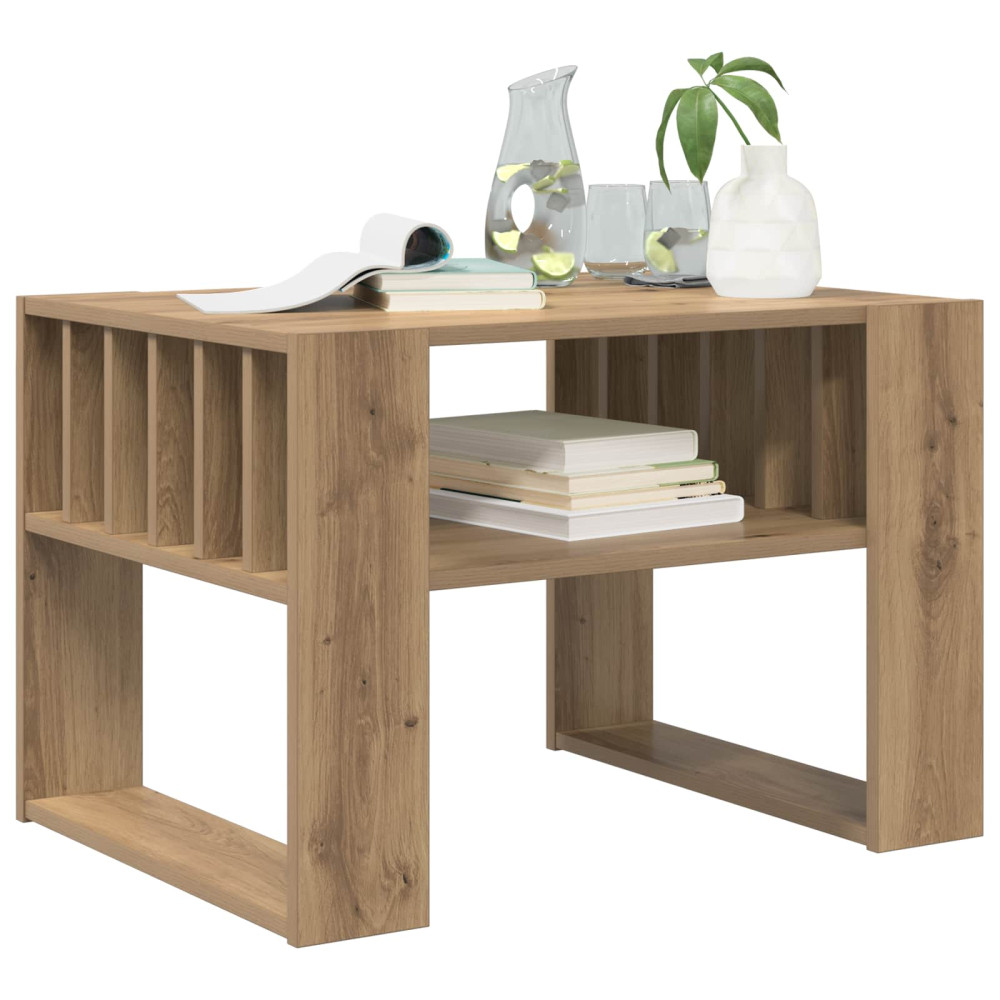 Produktbild för Kaffeebord Artisan Ek 66 x 49,5 x 45 cm Konstruerat trä