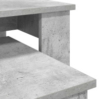 Produktbild för Kaffebordsset 2 pcs Betonggrå Konstruerat trä