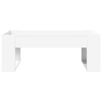 Produktbild för Kaffeebord Vit 110 x 50 x 41 cm Konstruerat trä