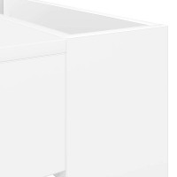 Produktbild för Kaffeebord Vit 110 x 50 x 41 cm Konstruerat trä