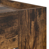 Produktbild för Kaffeebord Rökt ek 110 x 50 x 41 cm Konstruerat trä