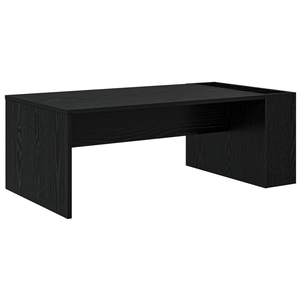Produktbild för Kaffeebord Svart Ek 95 x 50 x 34 cm Konstruerat trä