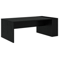 Produktbild för Kaffeebord Svart Ek 95 x 50 x 34 cm Konstruerat trä