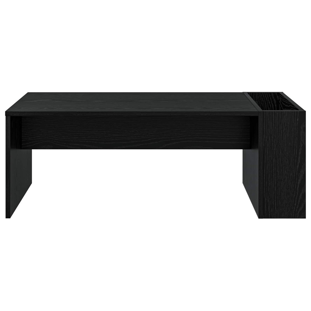 Produktbild för Kaffeebord Svart Ek 95 x 50 x 34 cm Konstruerat trä
